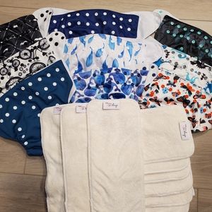 9 Toddler Sized Cloth Diapers